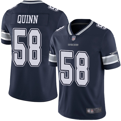 Men Dallas Cowboys Limited Navy Blue Robert Quinn Home #58 Vapor Untouchable NFL Jersey